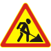 Знак 1.25 Дорожные работы тип А (900 мм)