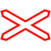 Знак 1.3.1 Однопутная железная дорога