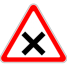 Знак 1.6 Пересечение равнозначных дорог